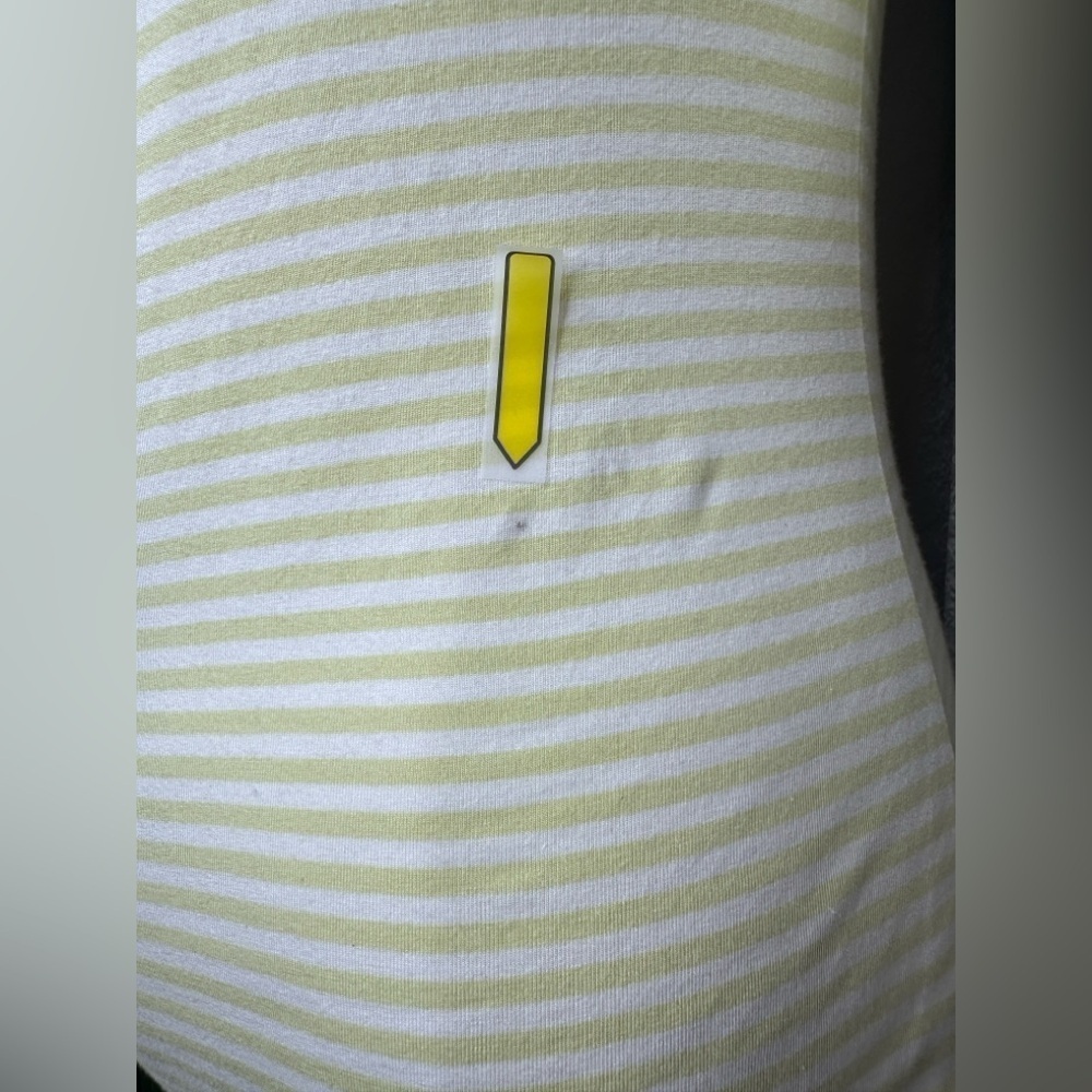 NWT Halogen Women’s Striped Print Square Neck Top Yellow & White Sz XS - Picture 12 of 12